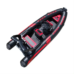 RIB580 Hypalon/PVC Fiberglass Hull Inflatable Boat For Sale 11Capacity Rowing